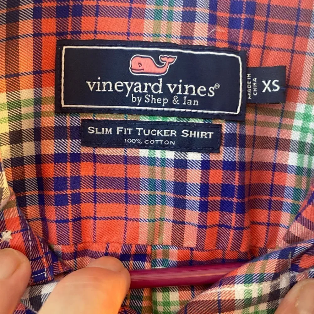 Vineyard Vines Slim Fit Tucker Shirt Men’s Size XS